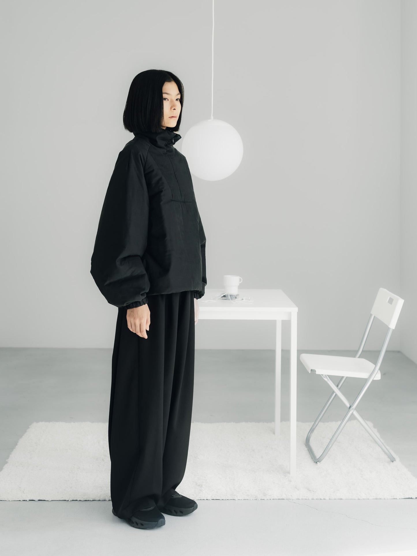 pre order / easy drawstring pants(black)