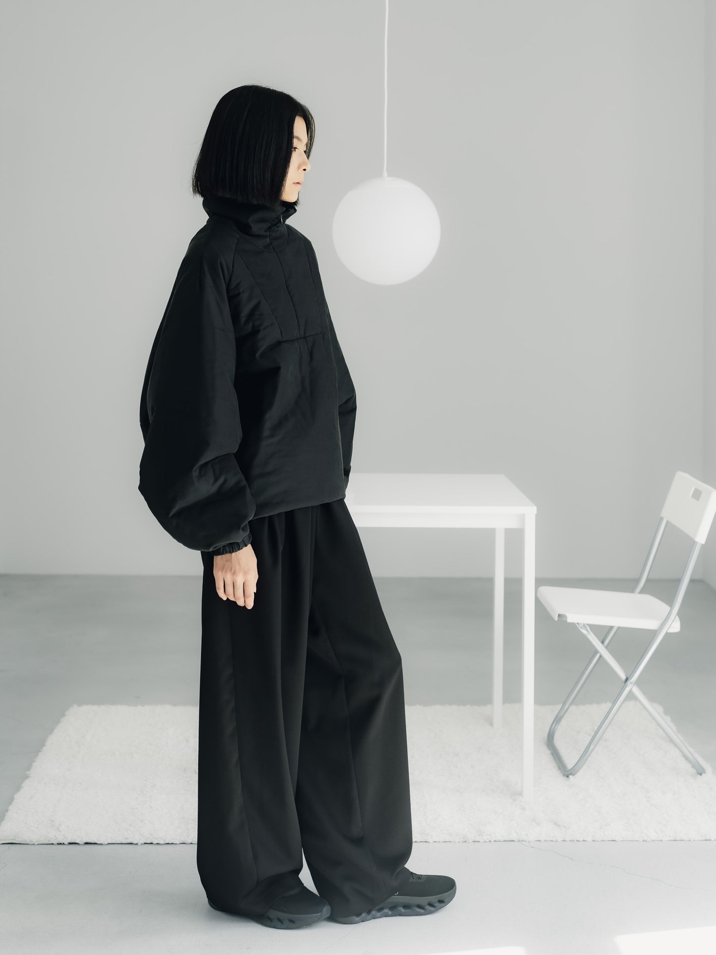 pre order / easy drawstring pants(black)