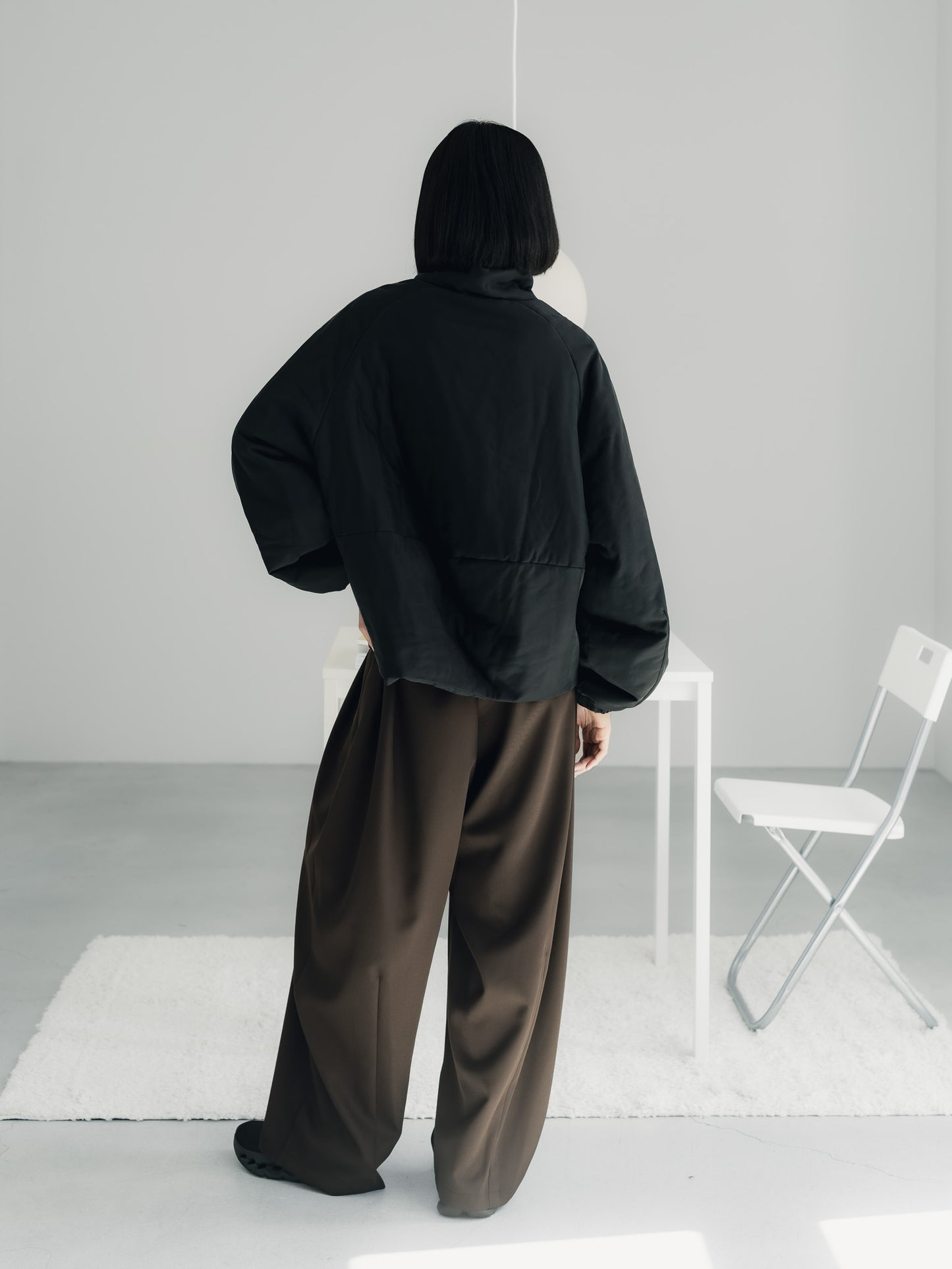 pre order / easy drawstring pants(d.brown)