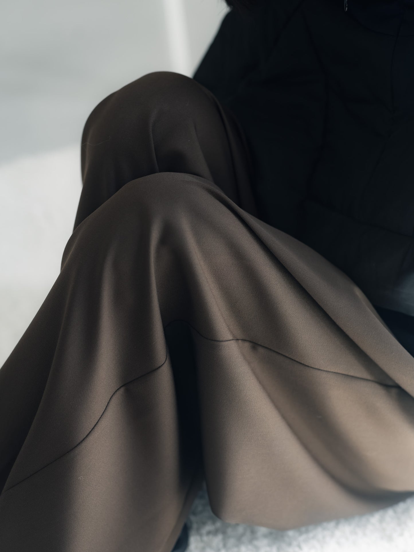 pre order / easy drawstring pants(d.brown)