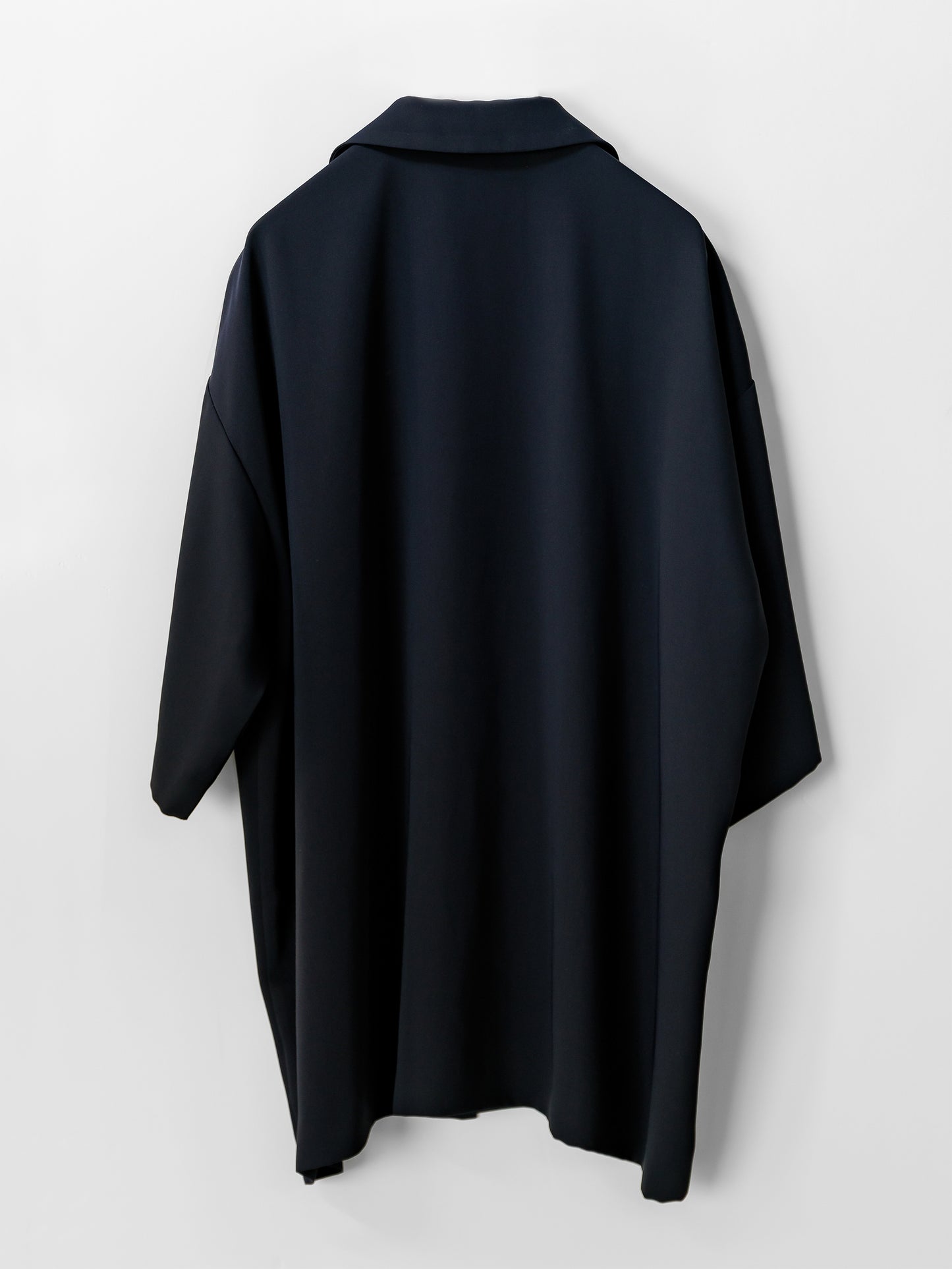 pre order / open collar shirts(navy)