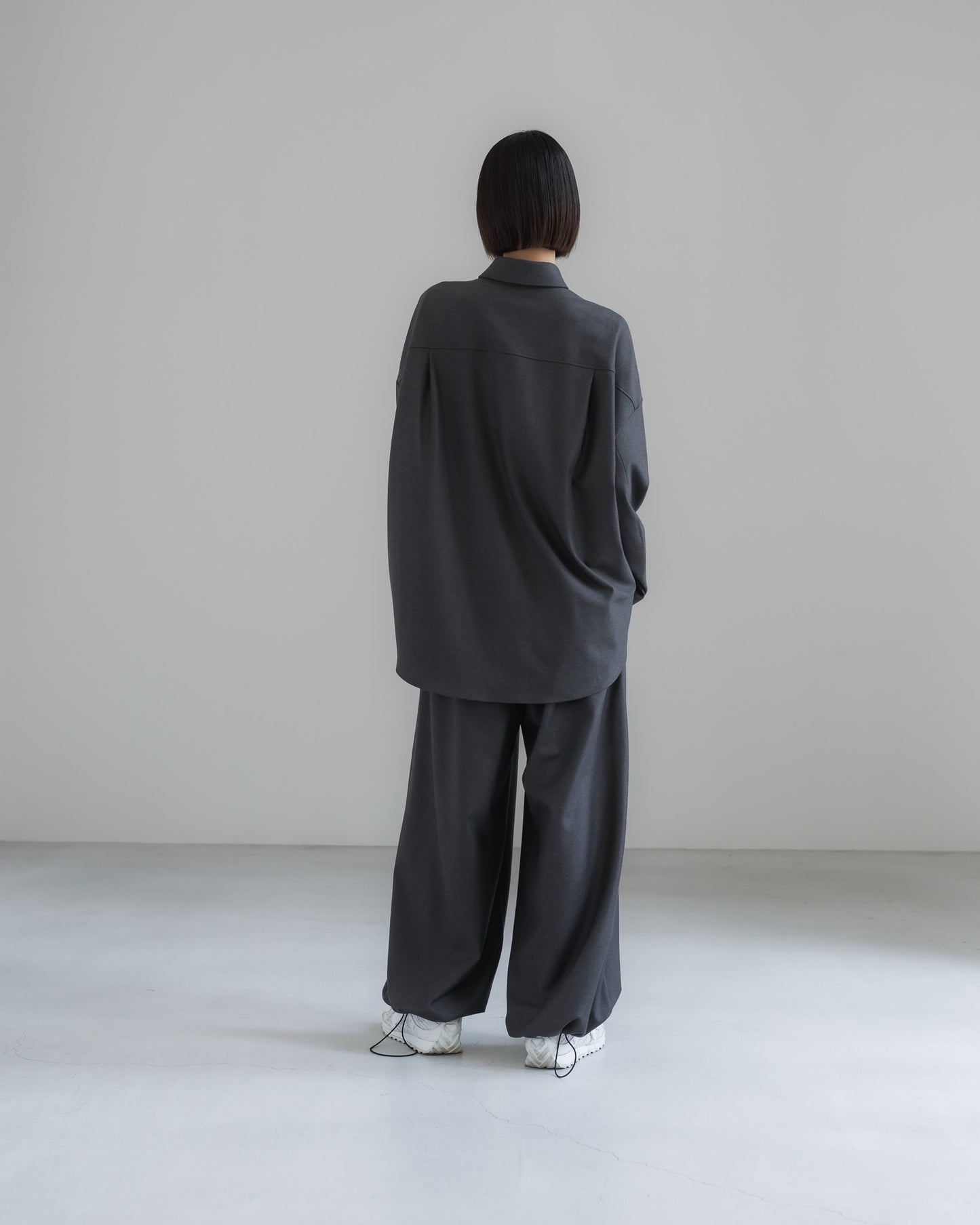 pre order / double brushed shirt (gray)