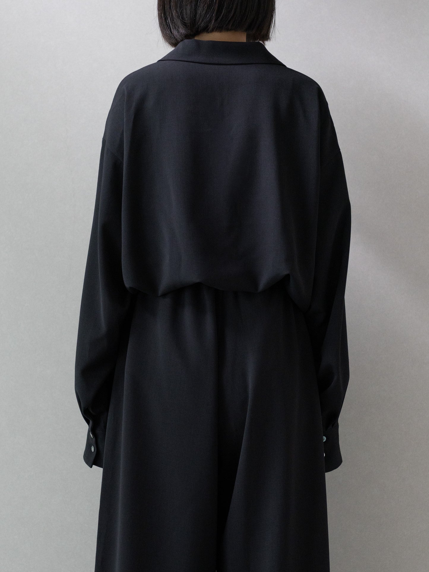 【pre order】open collar long sleeve shirt