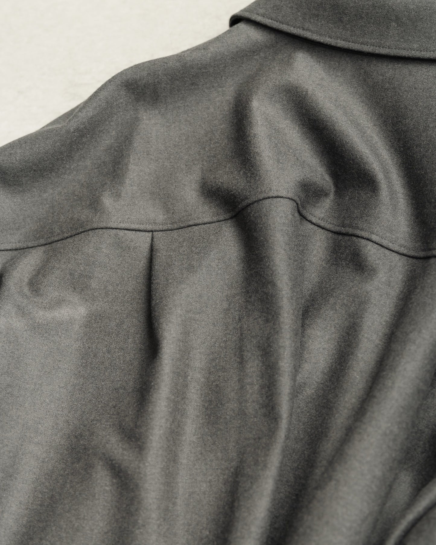 pre order / double brushed shirt (gray)
