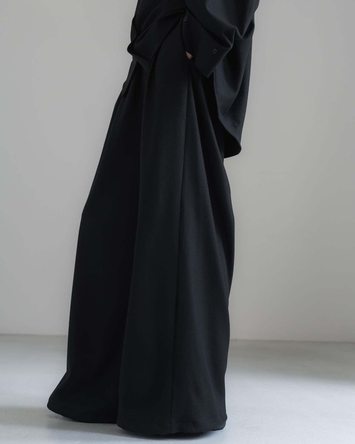 pre order / double brushed pants (black)