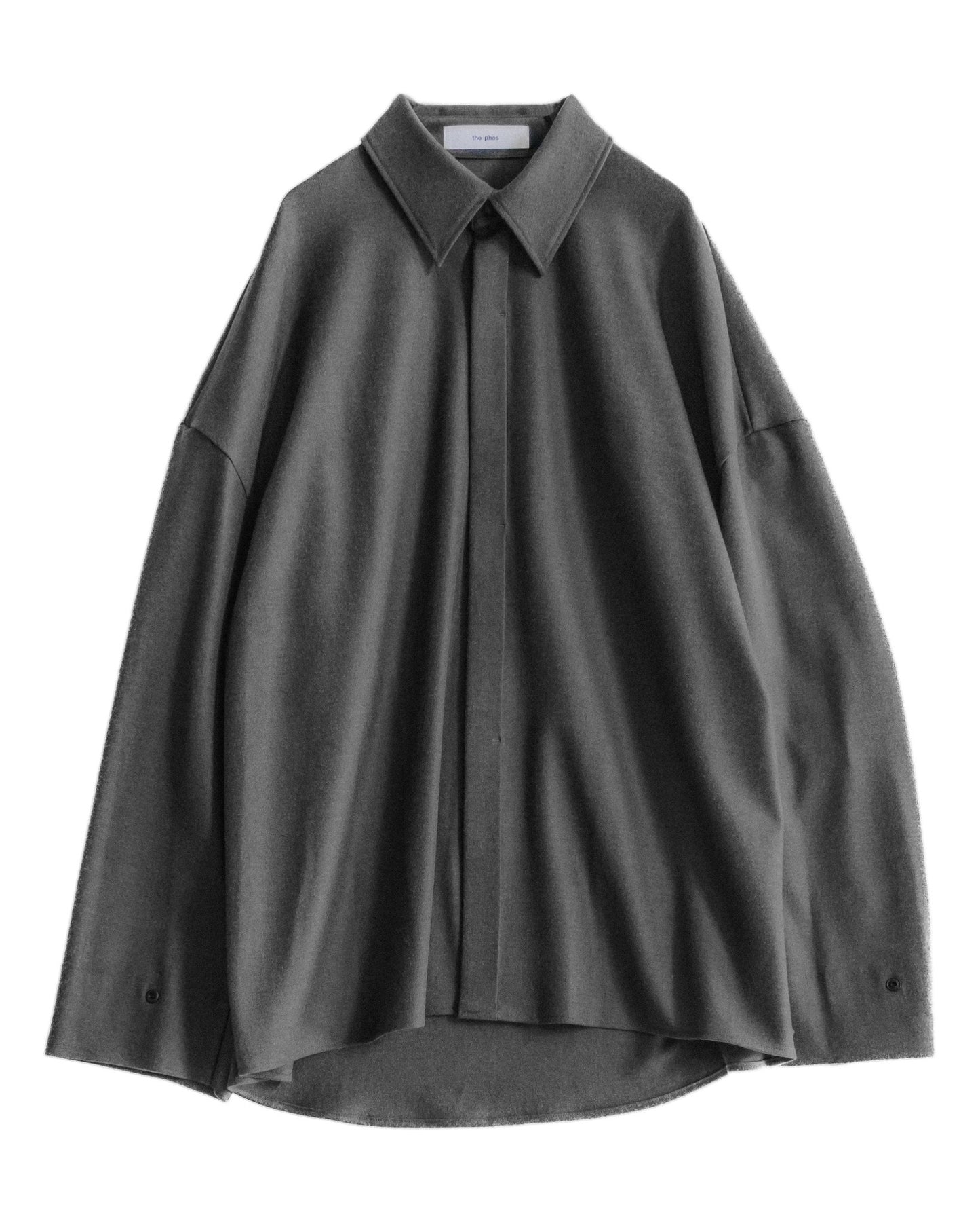 pre order / double brushed shirt (gray)