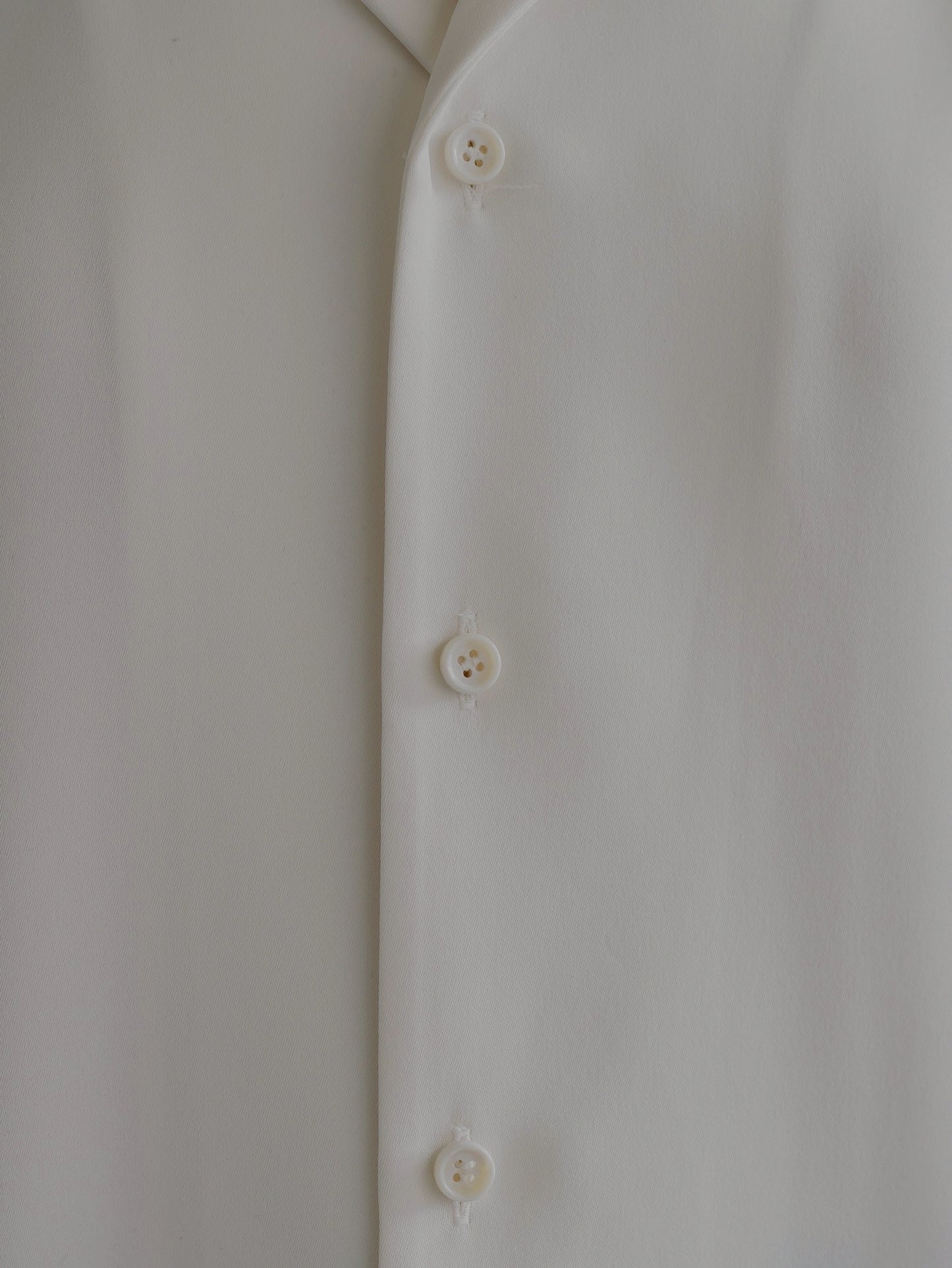 pre order / open collar shirts(white)