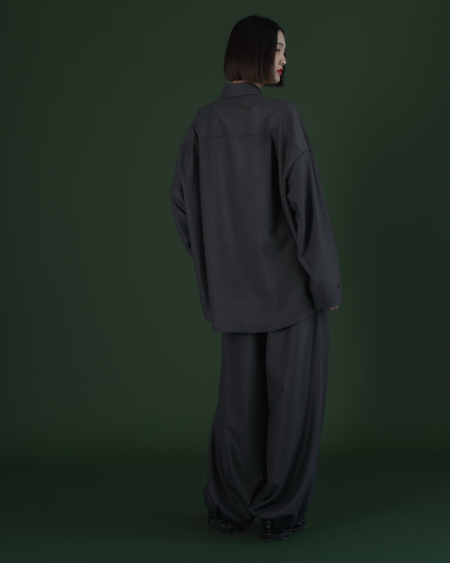pre order / double brushed pants (gray)