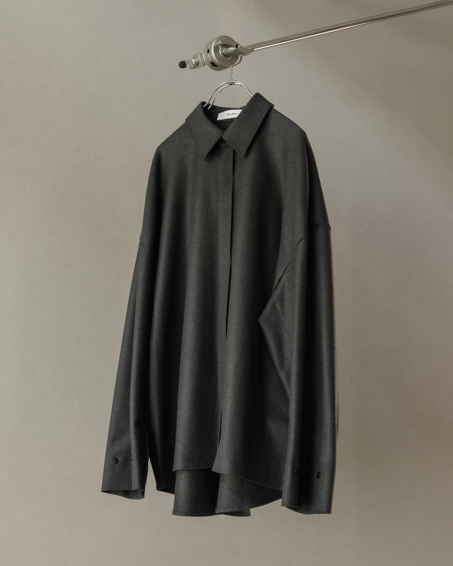 pre order / double brushed shirt (gray)