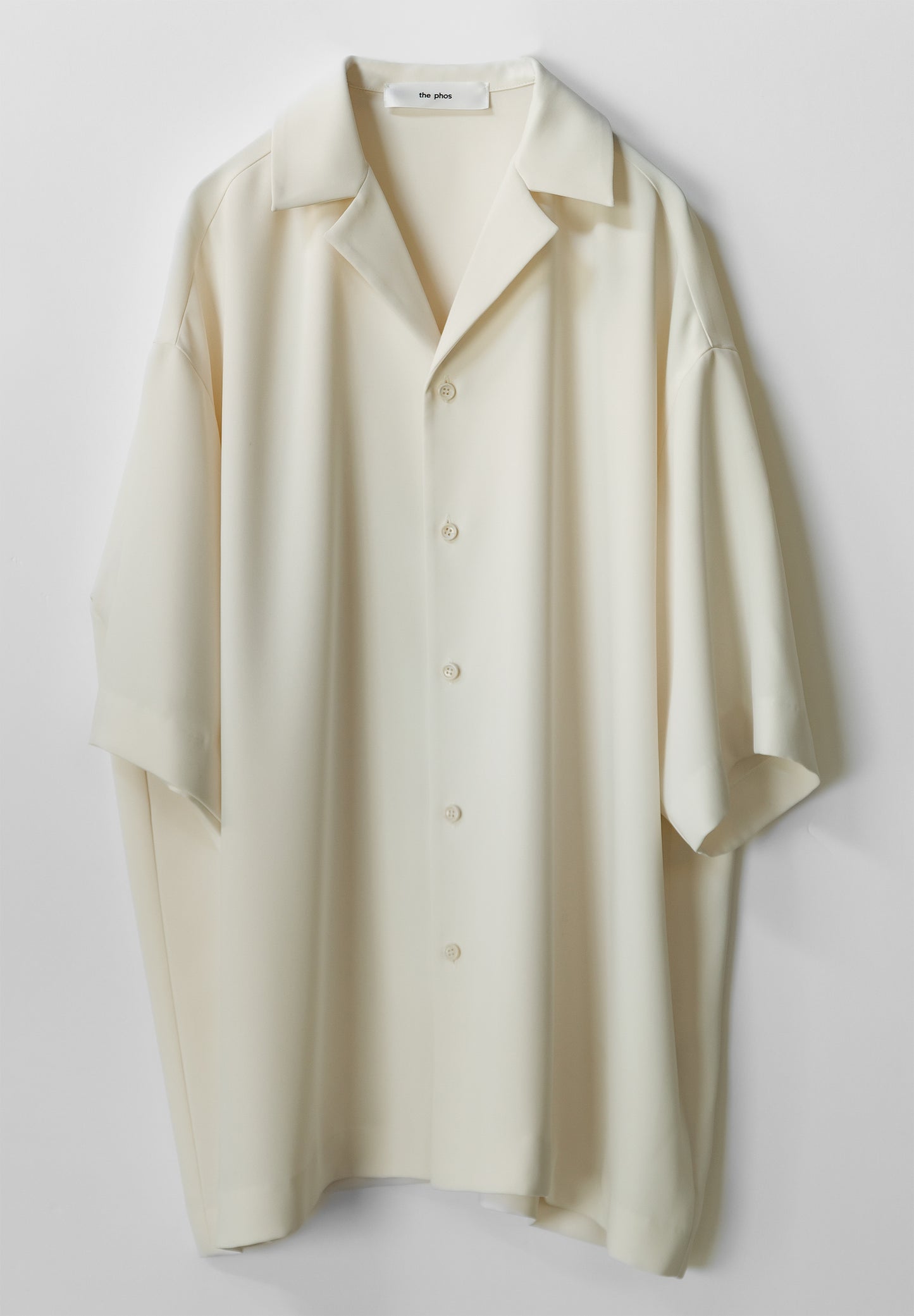 pre order / open collar shirts(white)
