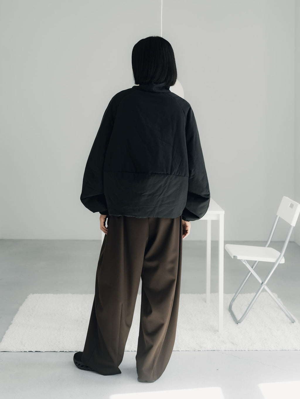 easy drawstring pants(d.brown)