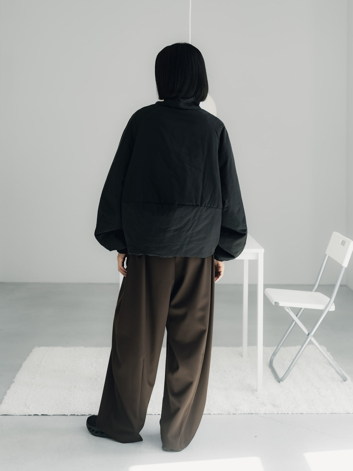 easy drawstring pants(d.brown)