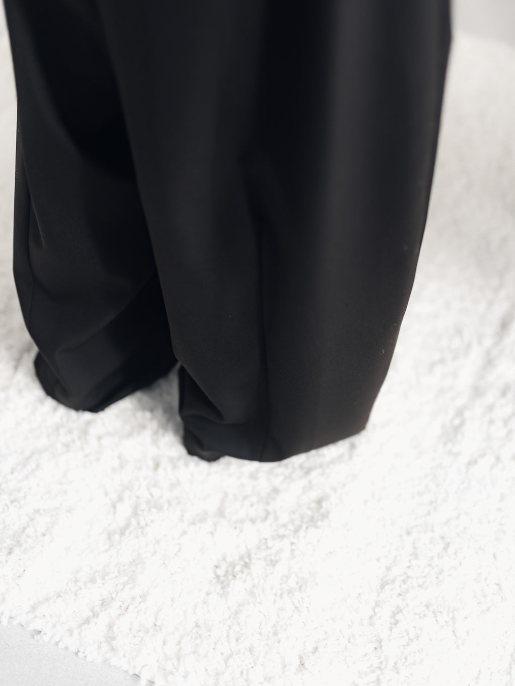 easy drawstring pants(black)