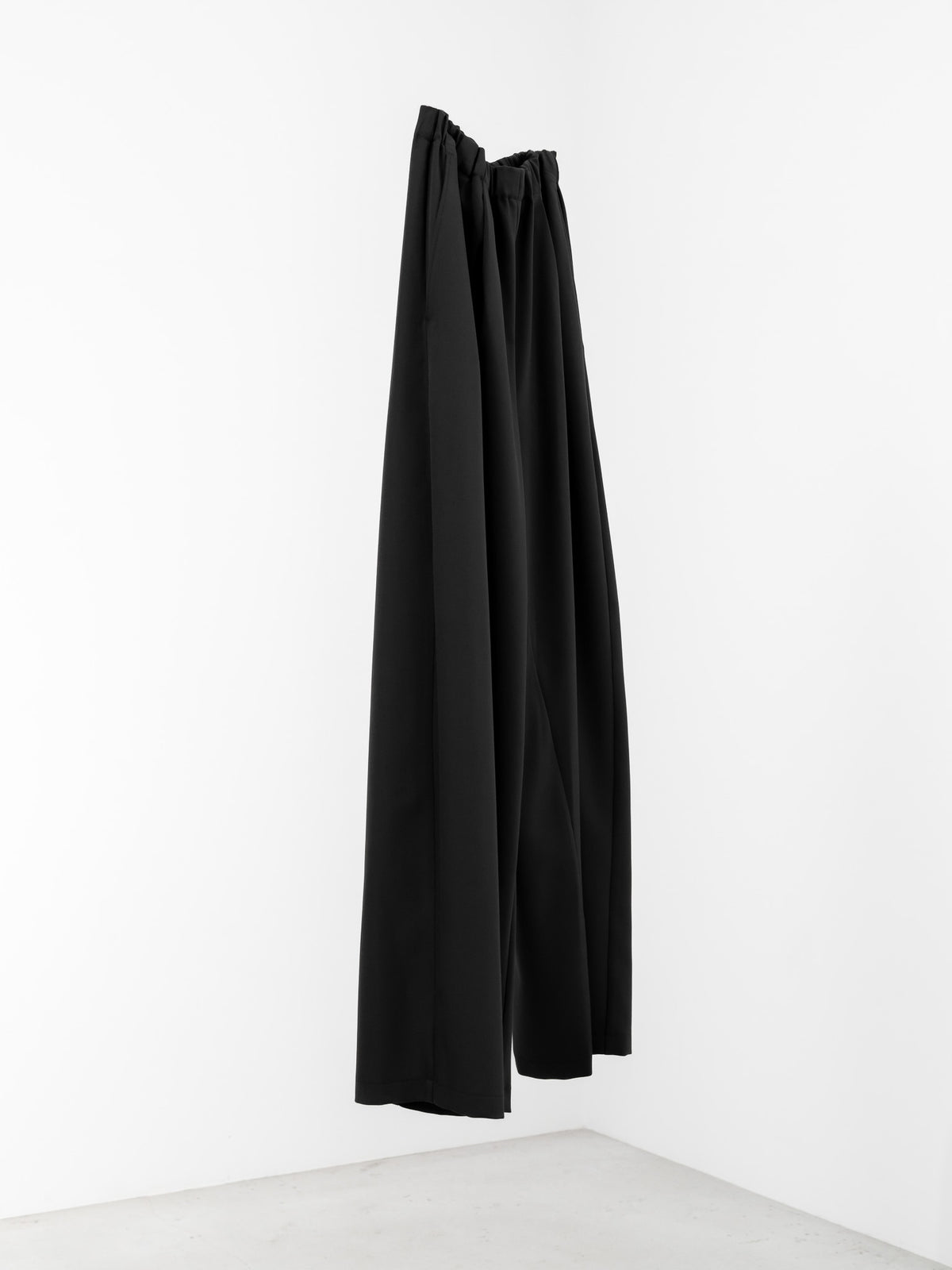 easy drawstring pants(black)