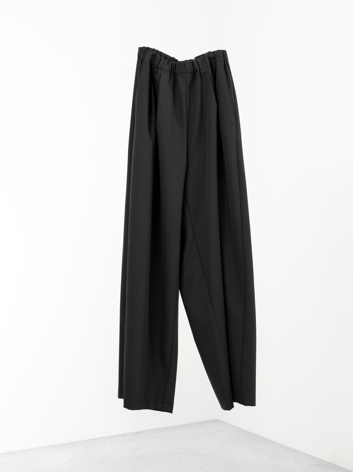 easy drawstring pants(black)