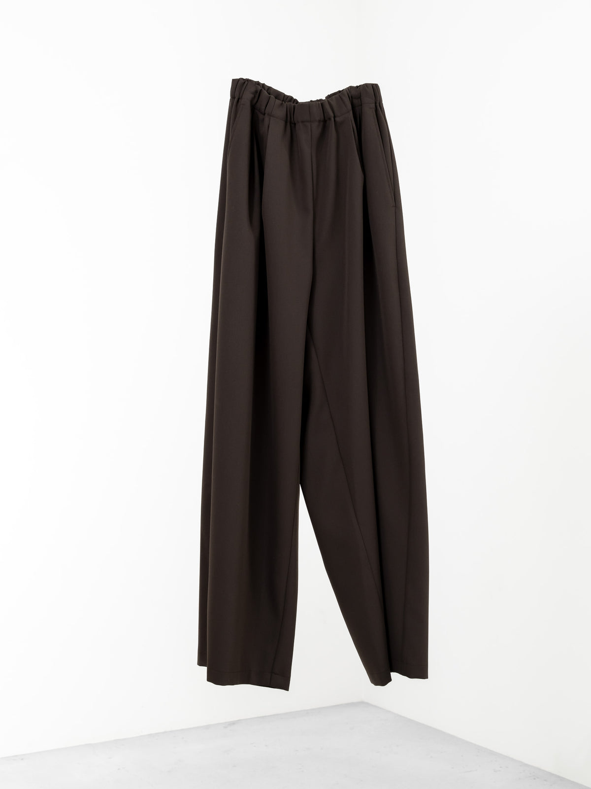 easy drawstring pants(d.brown)