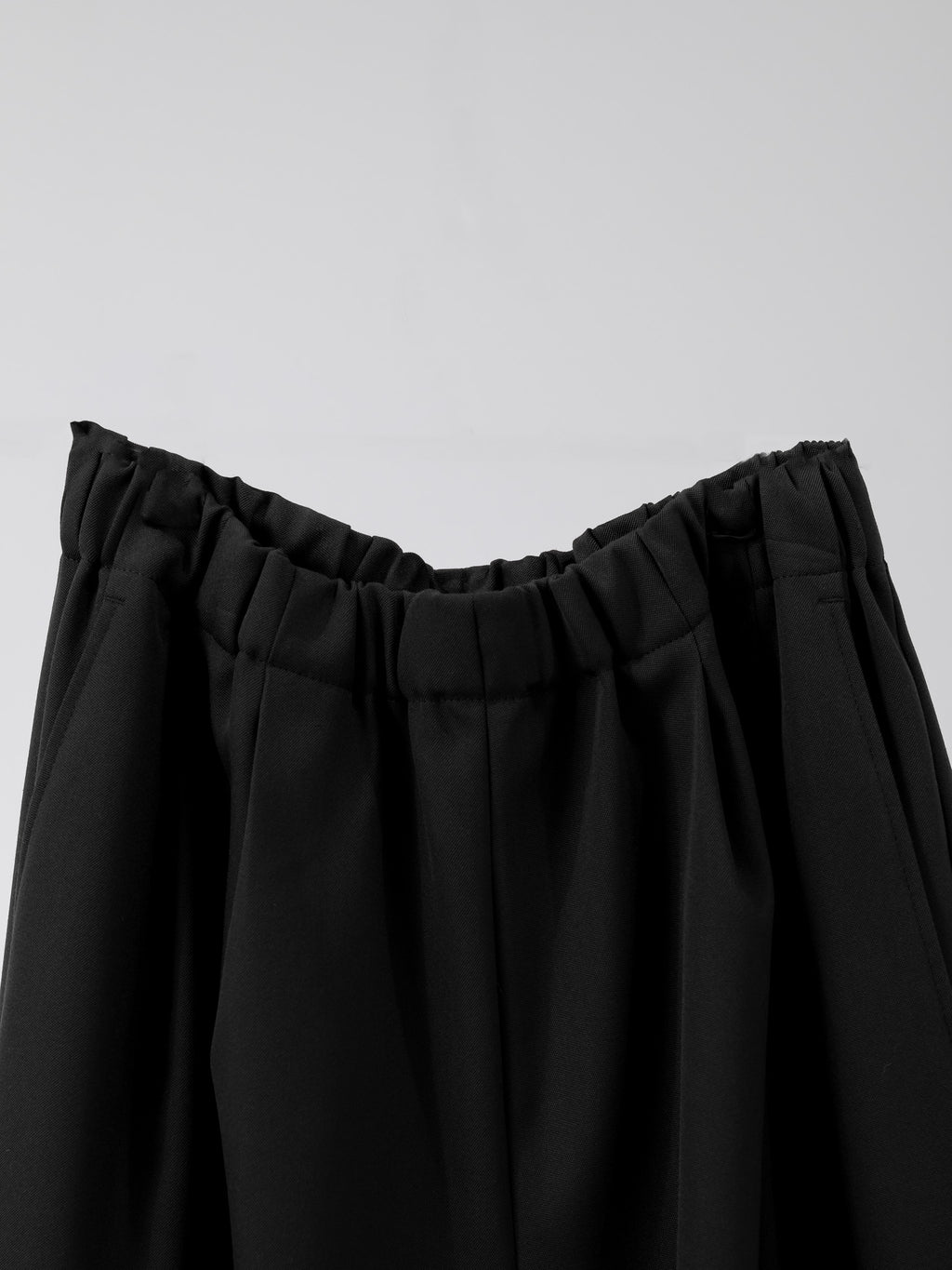 easy drawstring pants(black)