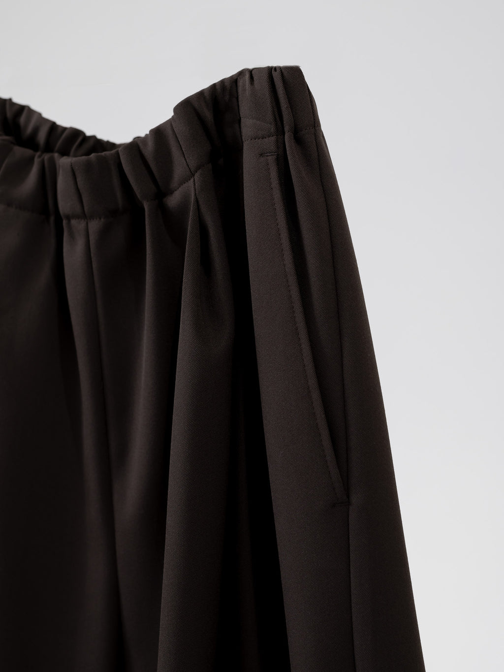 easy drawstring pants(d.brown)