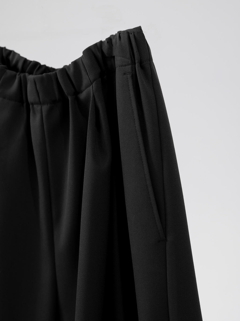 easy drawstring pants(black)