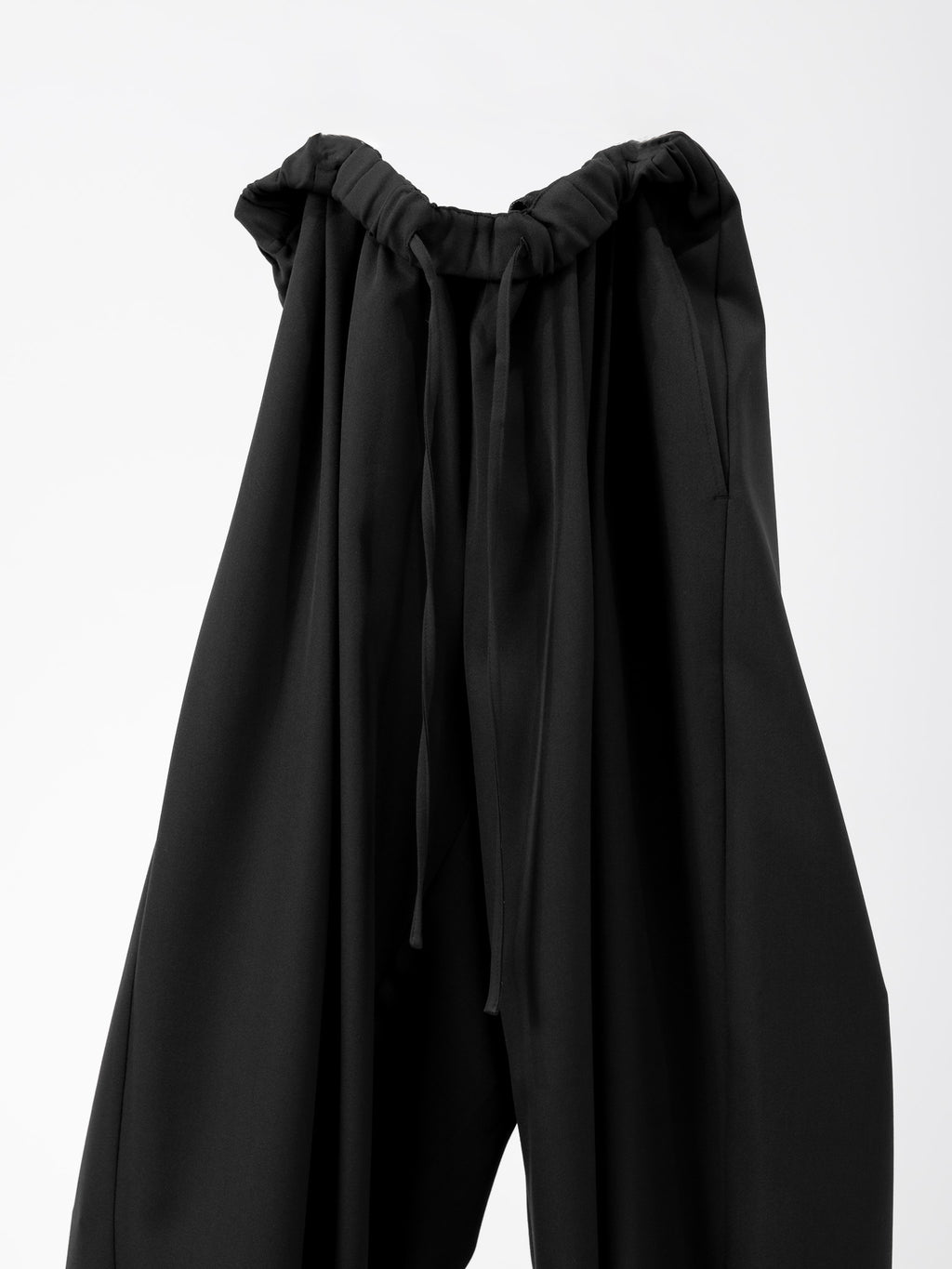 easy drawstring pants(black)