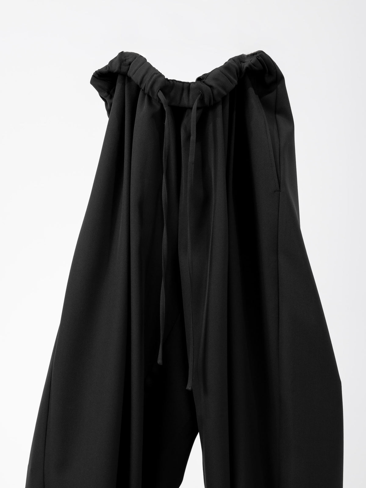 easy drawstring pants(black)