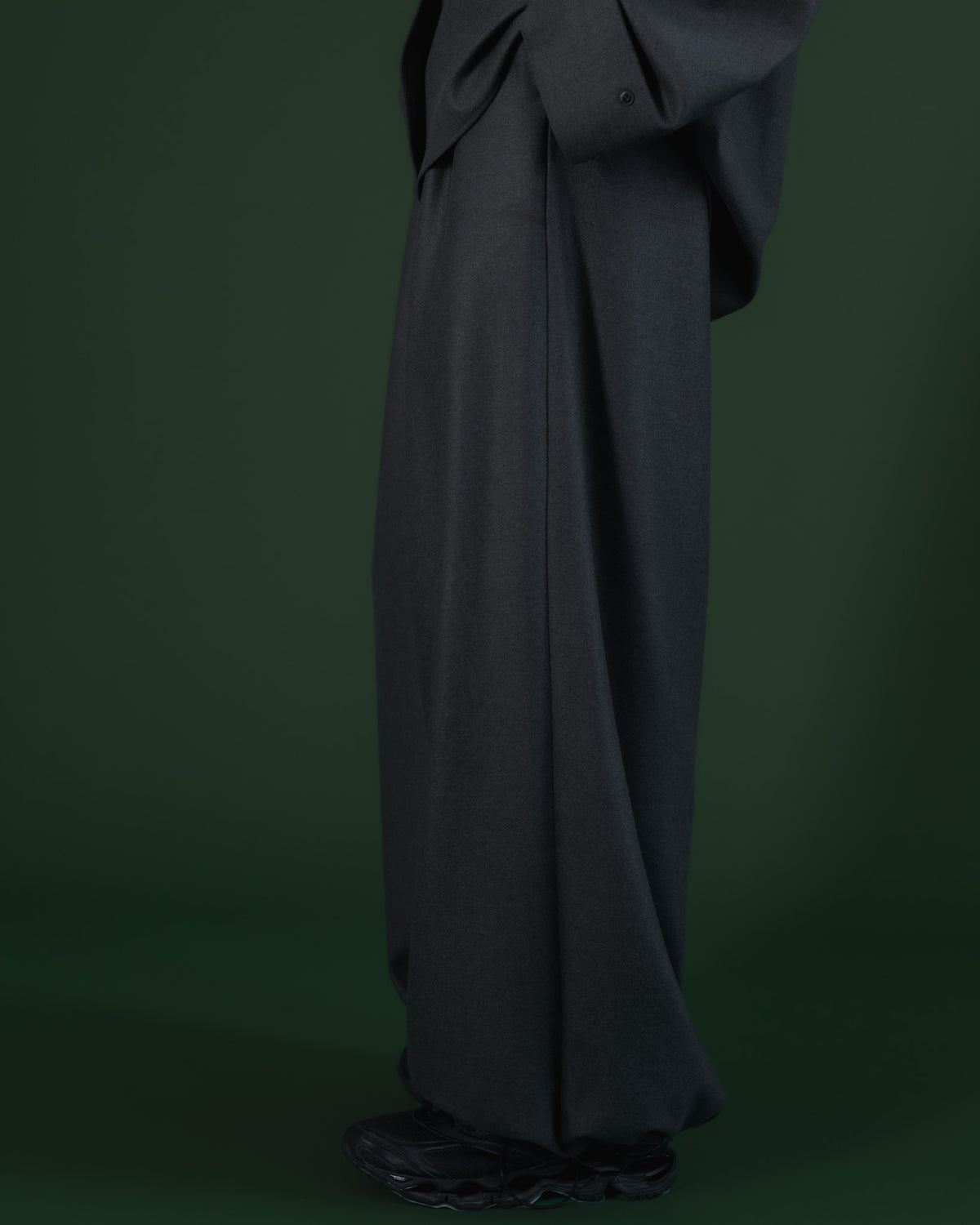 double brushed pants (gray)