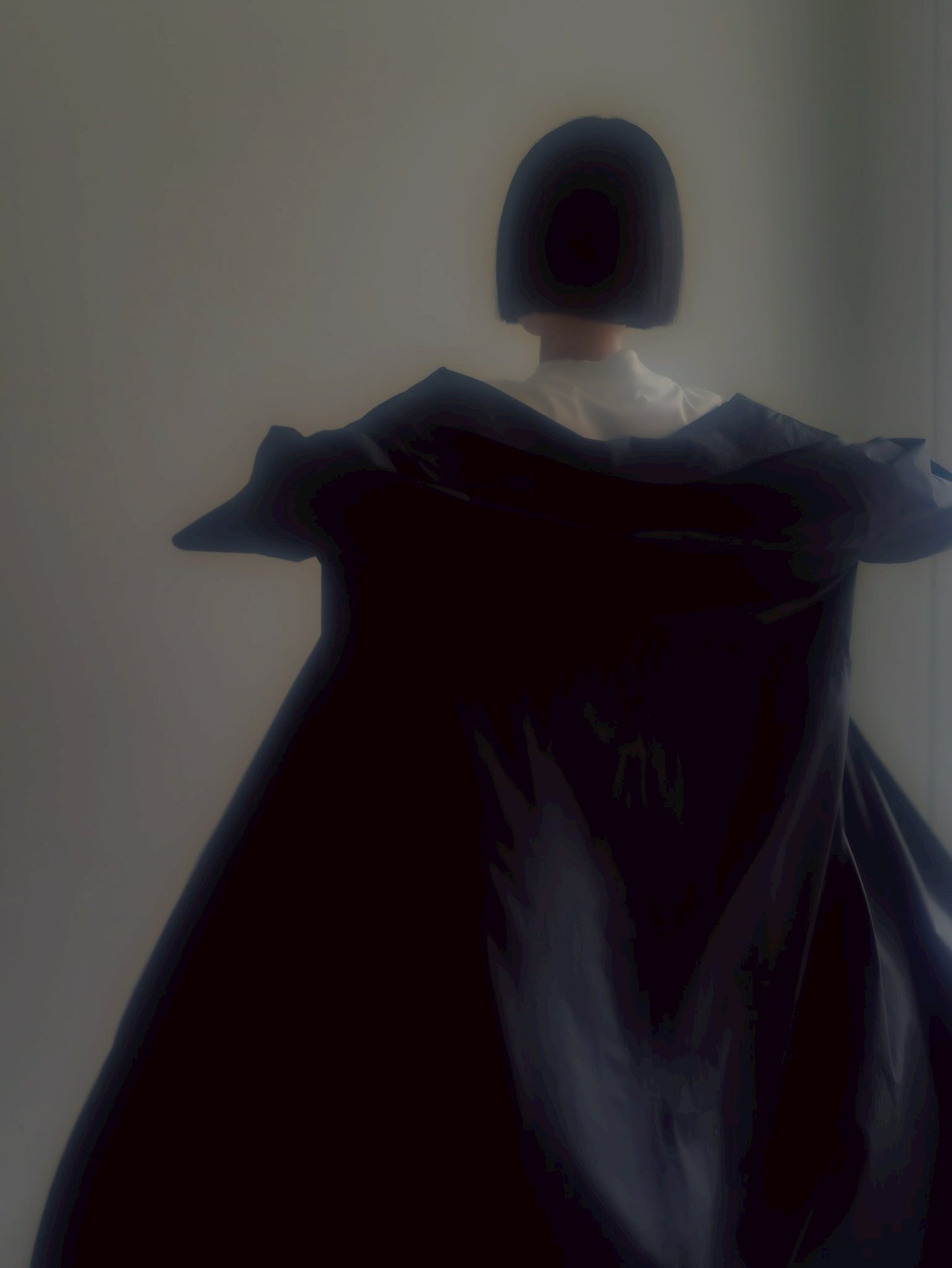 half sleeve coat (navy)