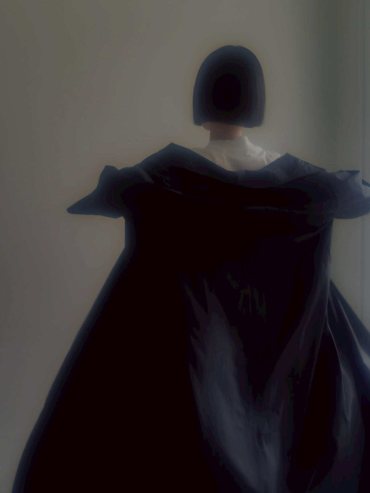 half sleeve coat (navy)