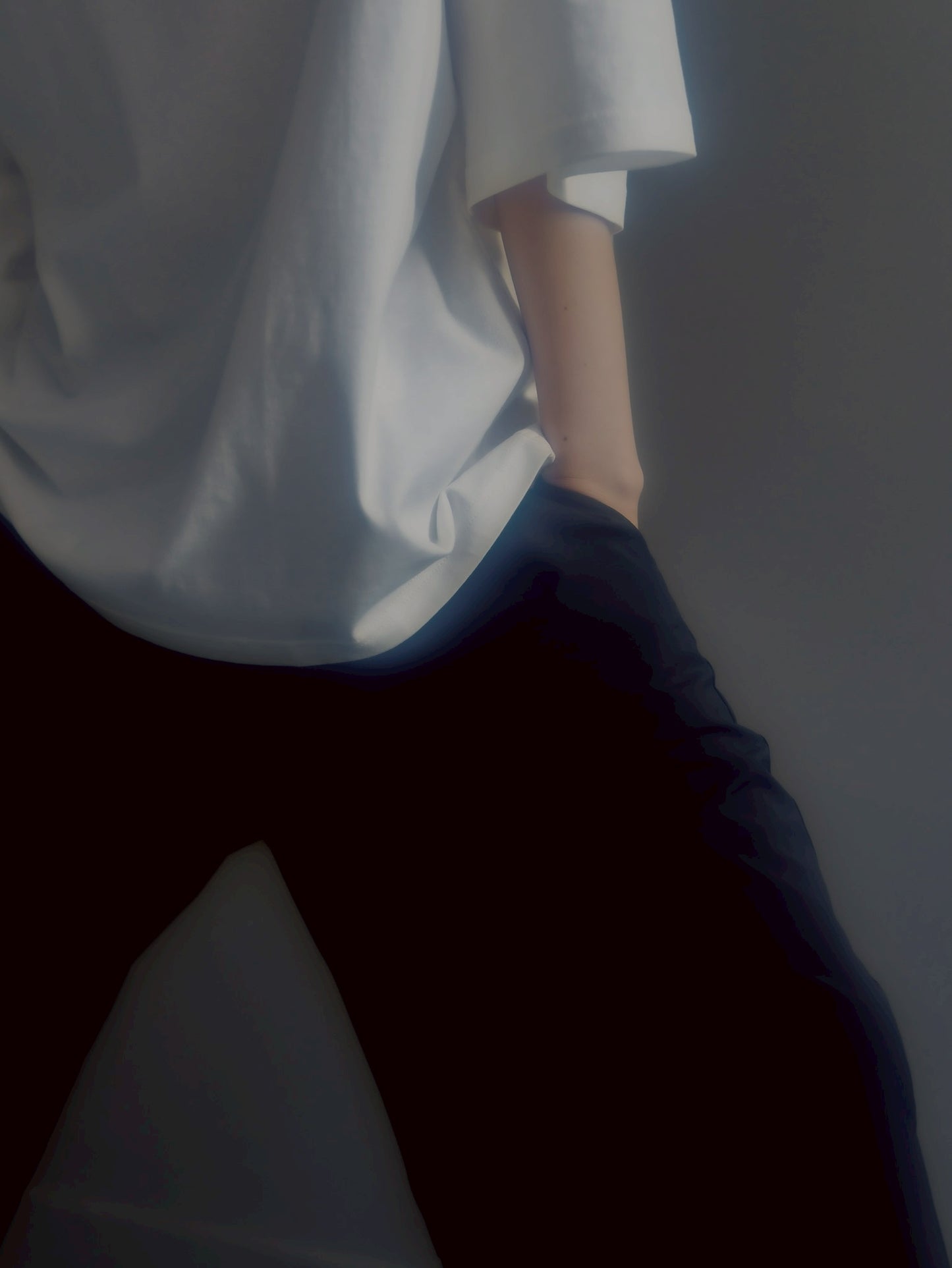half sleeve tee (white)