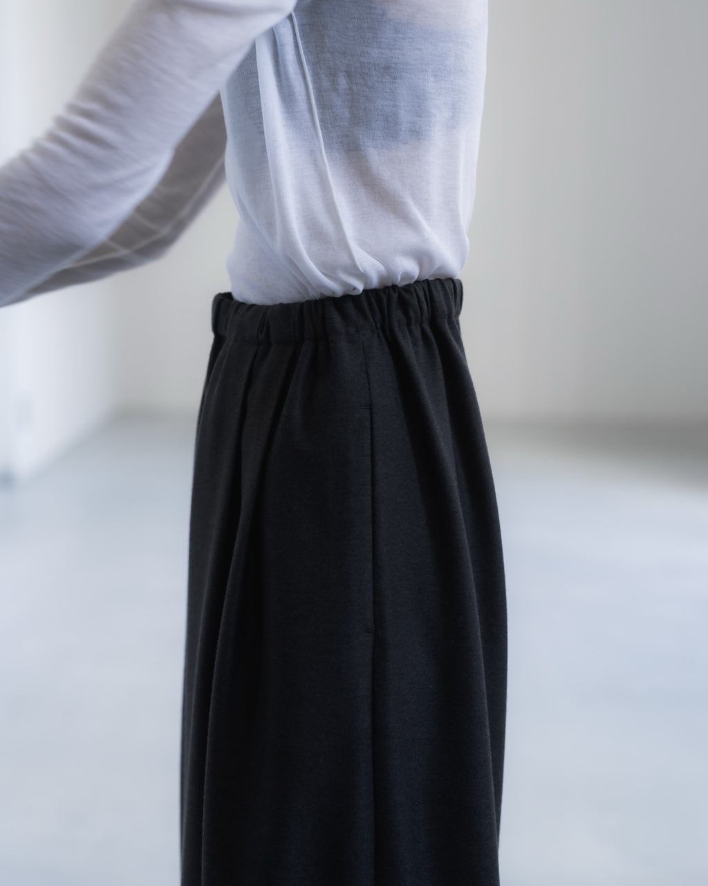 double brushed pants (gray)