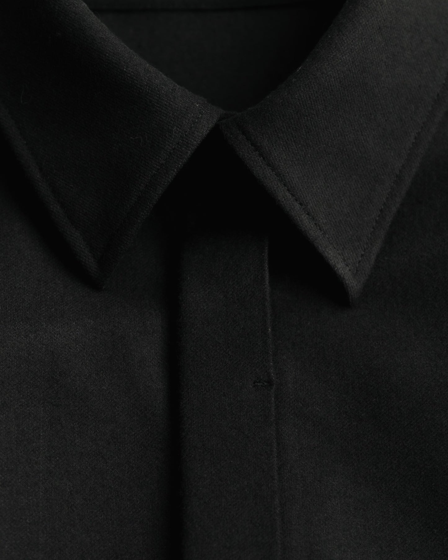 pre order / double brushed shirt (black)