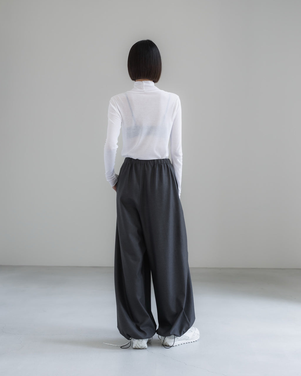 double brushed pants (gray)