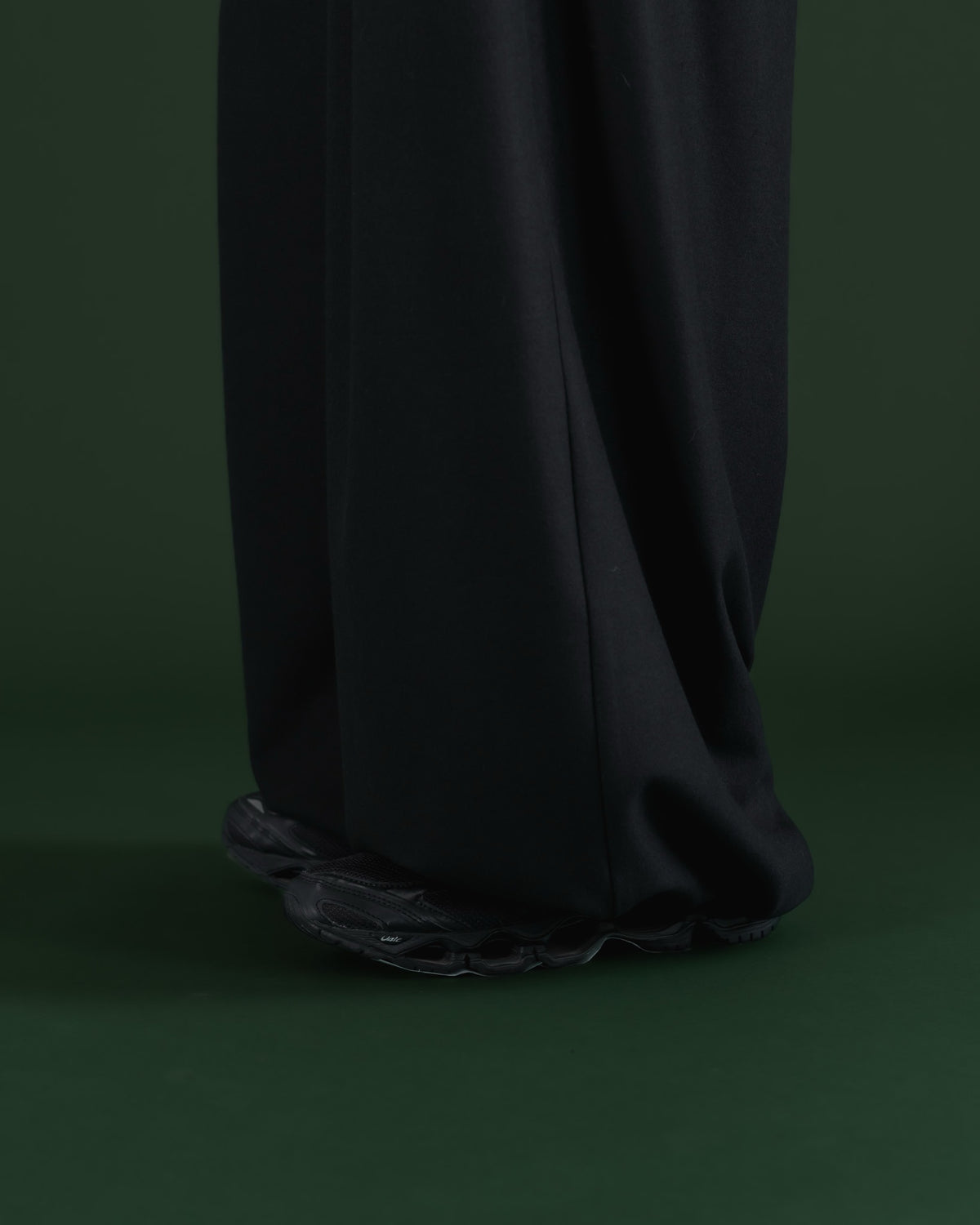 double brushed pants (black)