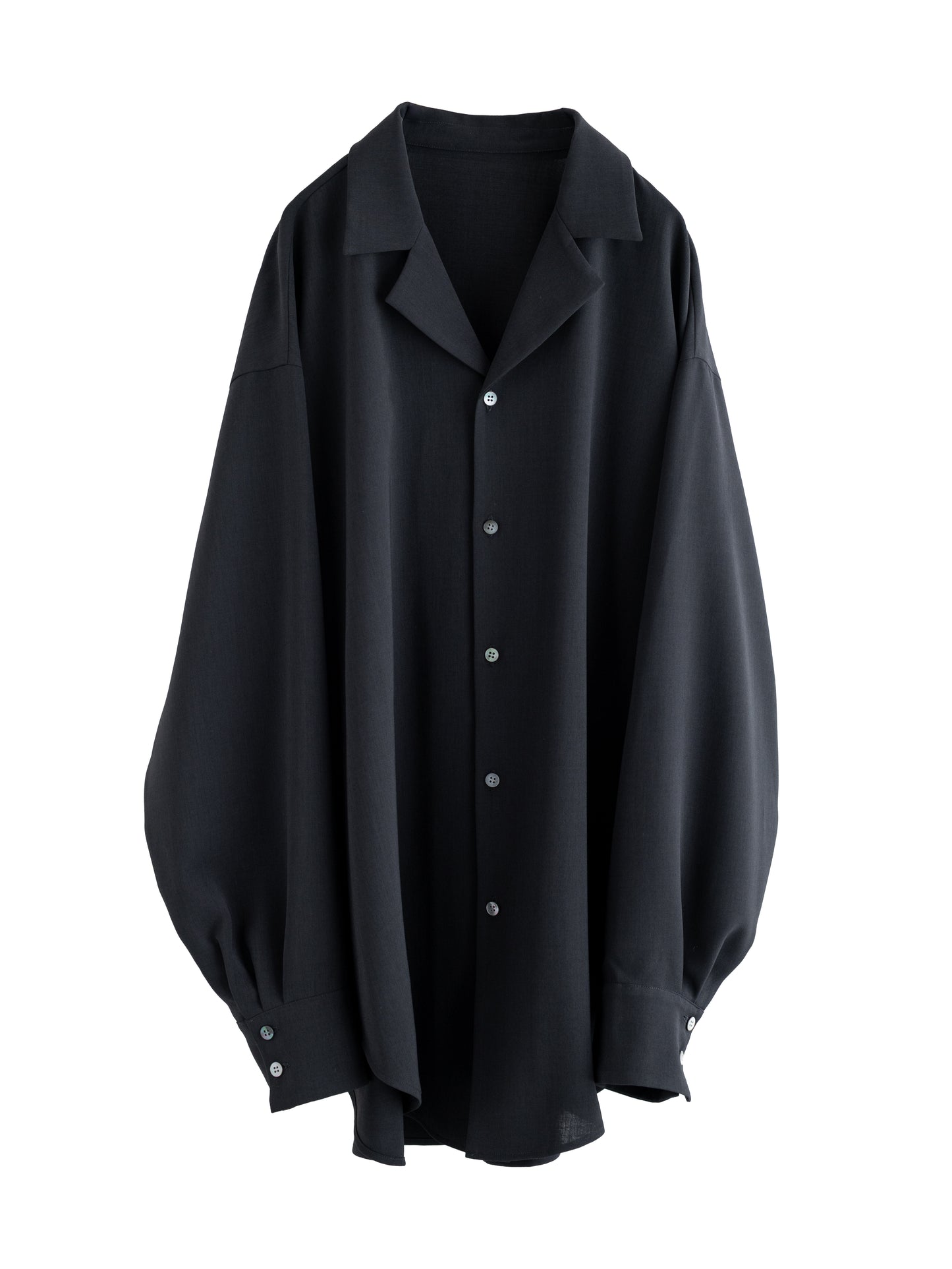 【pre order】open collar long sleeve shirt