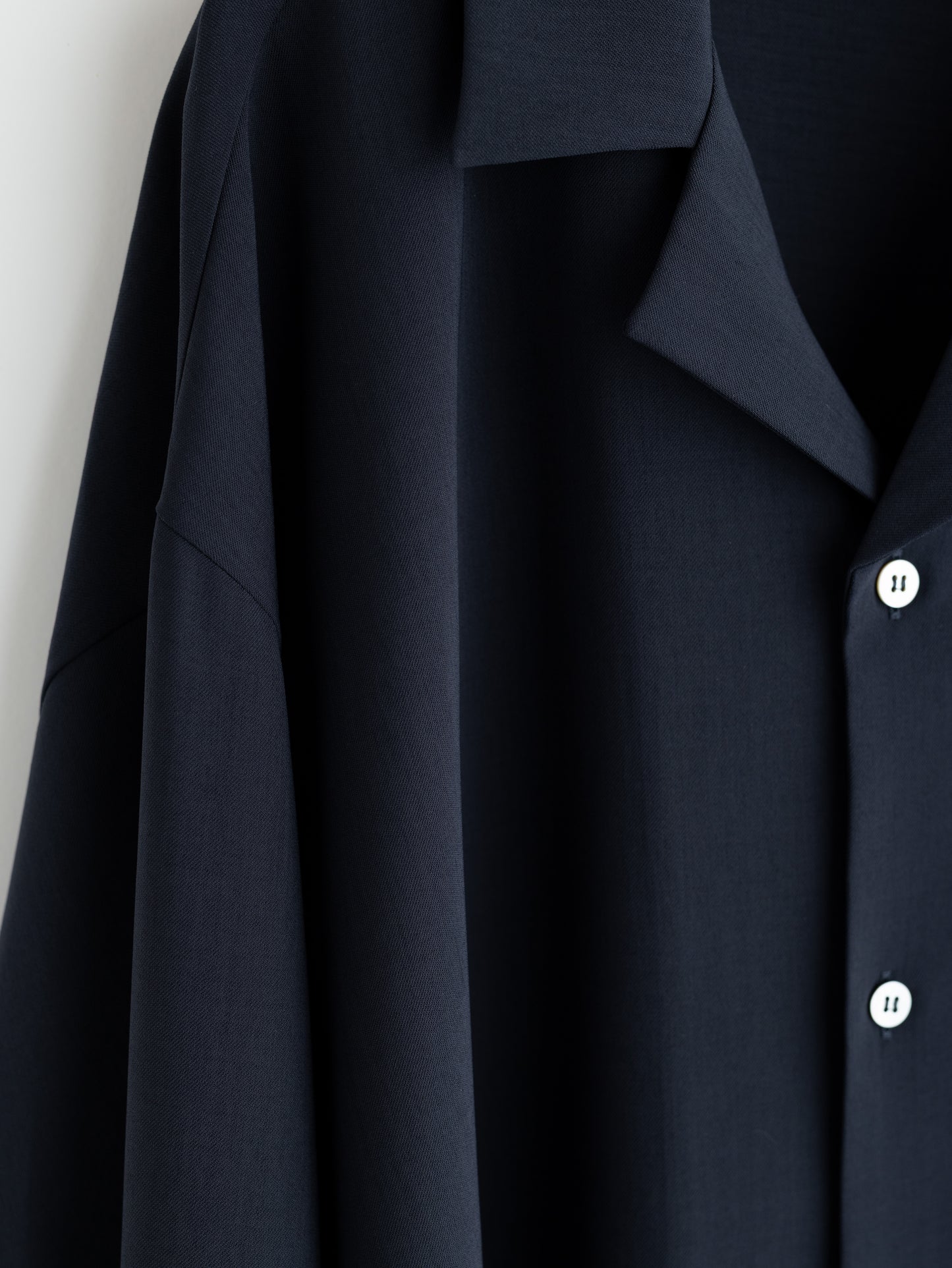 【pre order】open collar long sleeve shirt