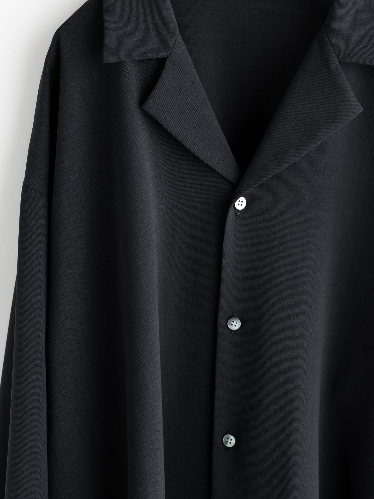 【pre order】open collar long sleeve shirt
