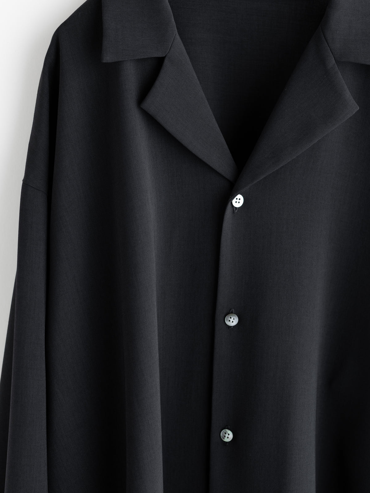 【pre order】open collar long sleeve shirt