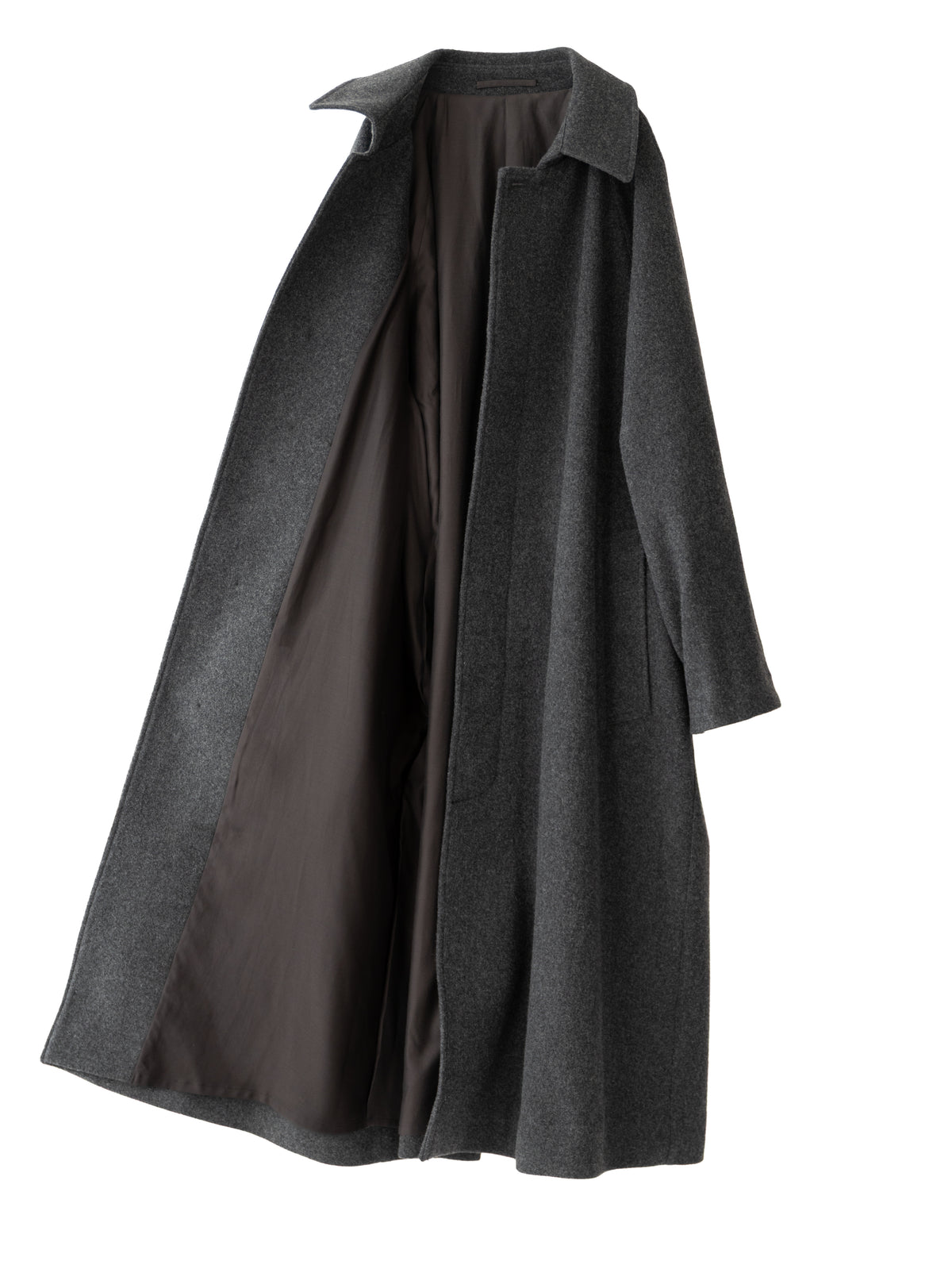 【pre order】Balmacaan coat (charcoal)