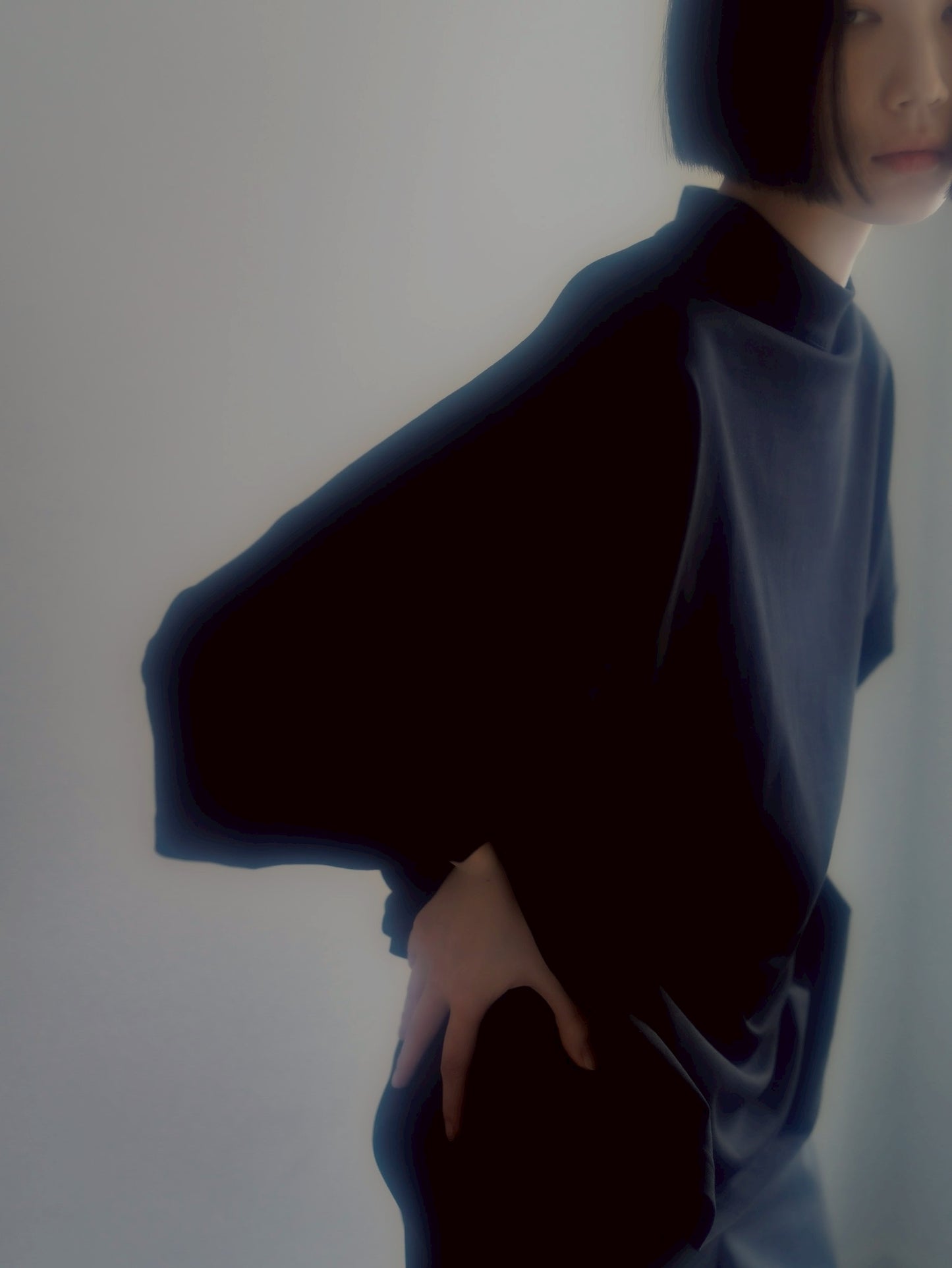 half sleeve tee (black)