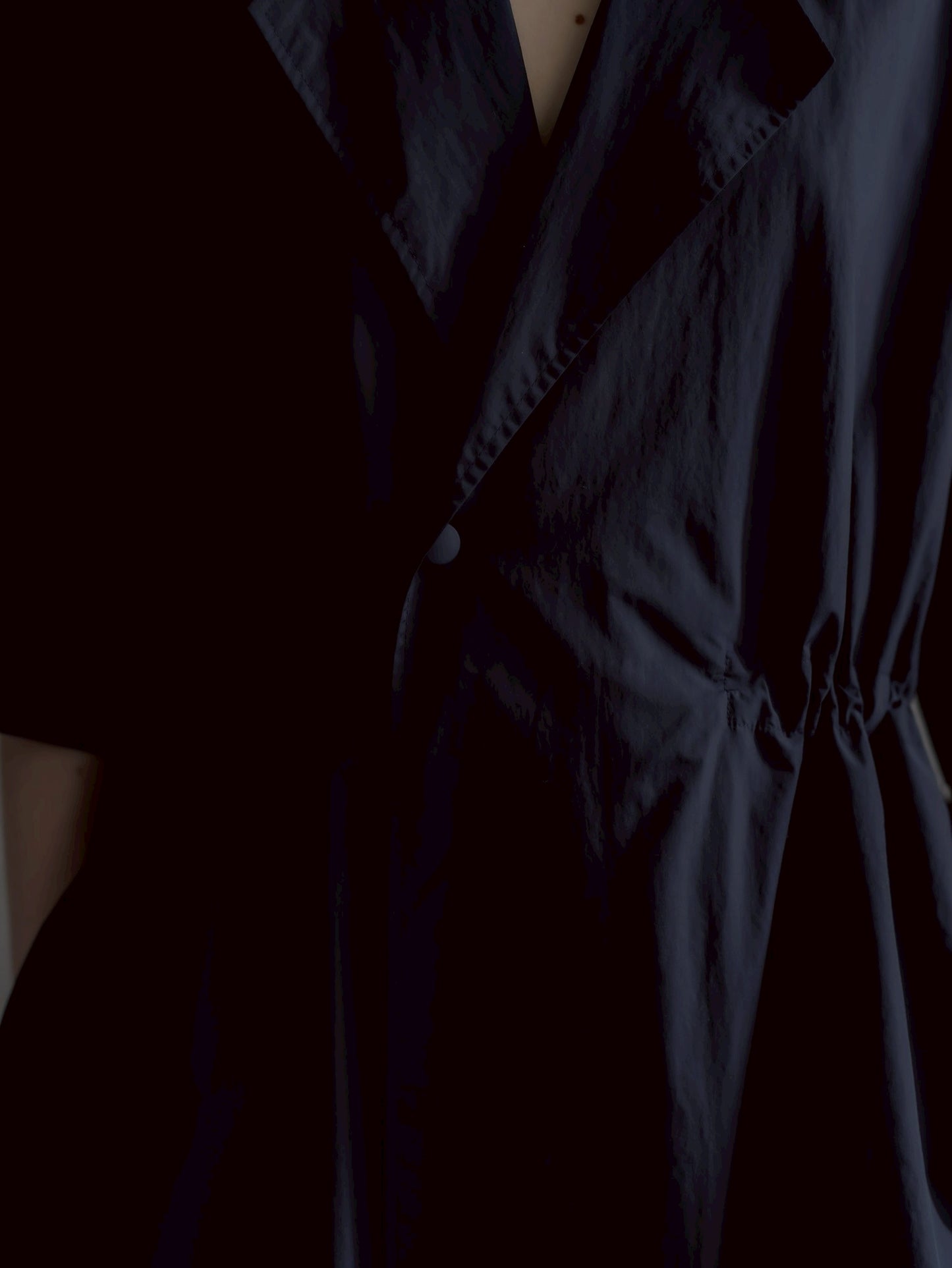 half sleeve coat (navy)