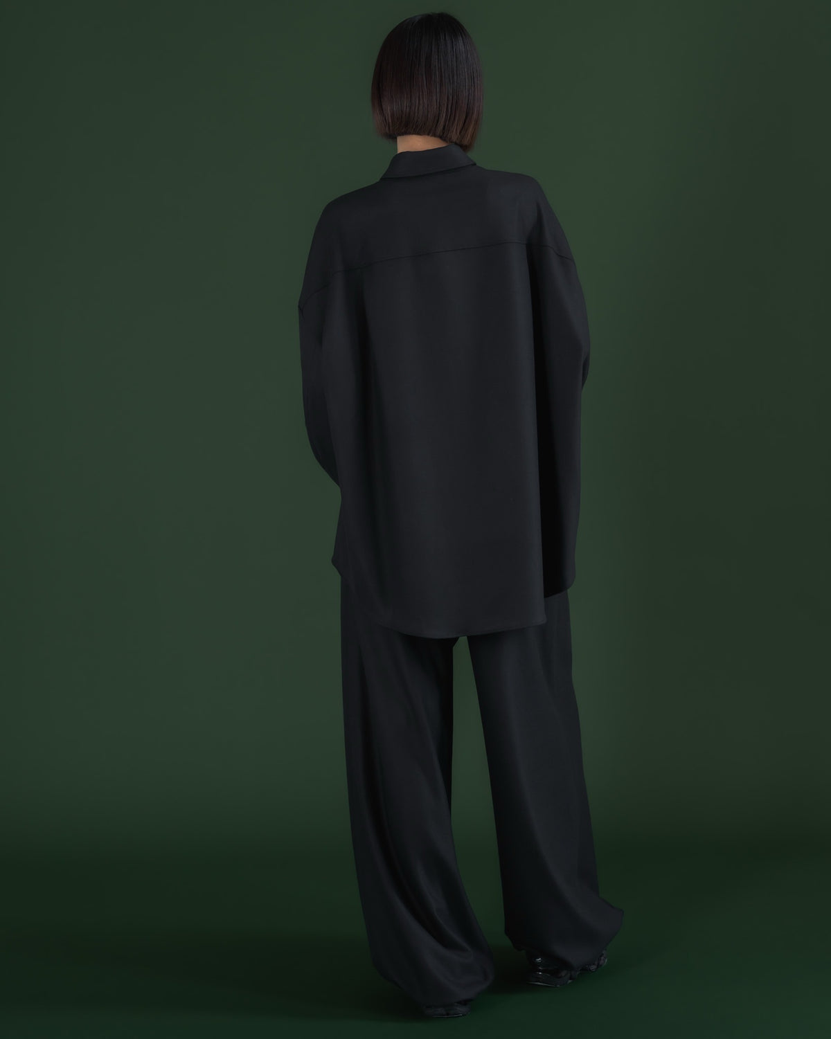 double brushed shirt (black)