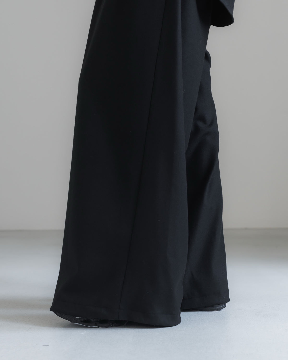 double brushed pants (black)