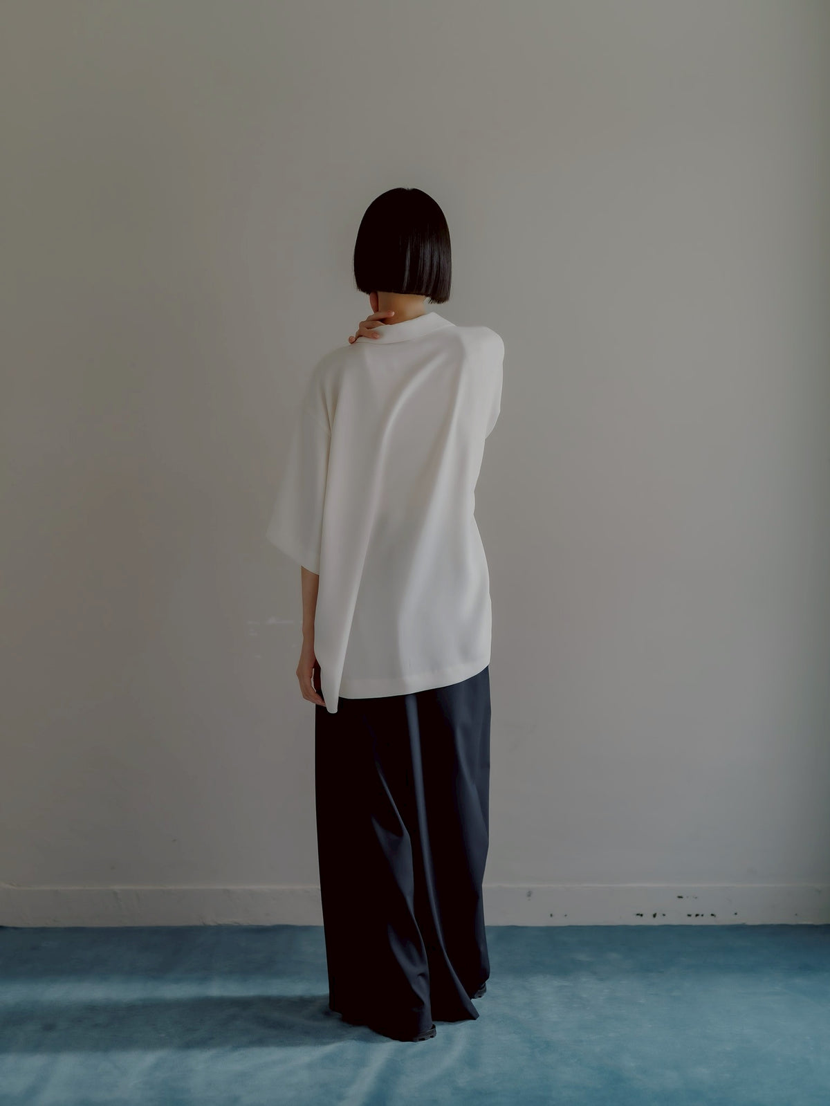 open collar shirts(white)