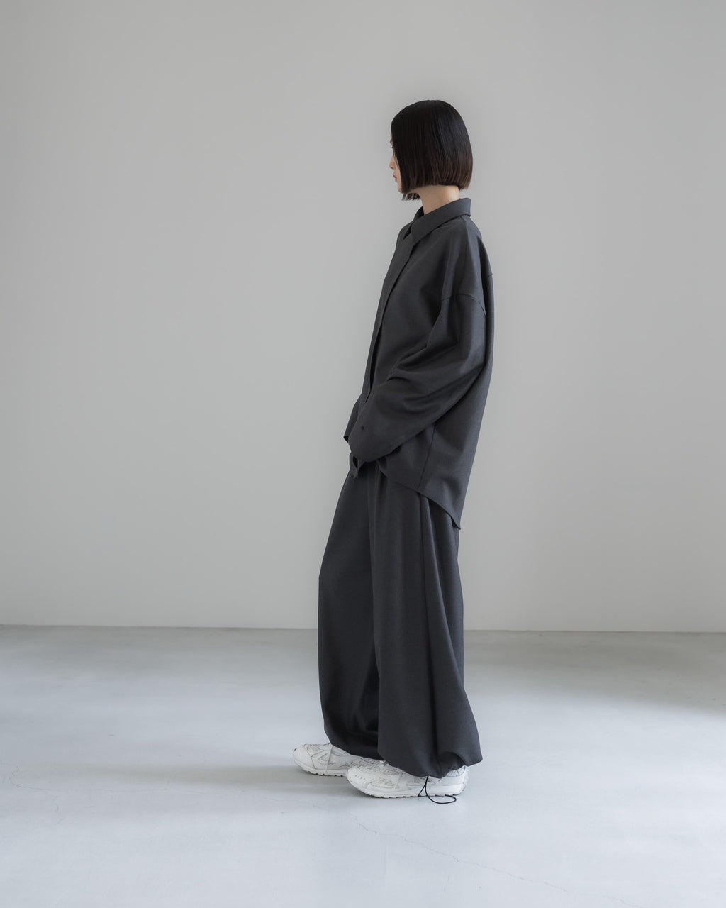 double brushed shirt (gray)