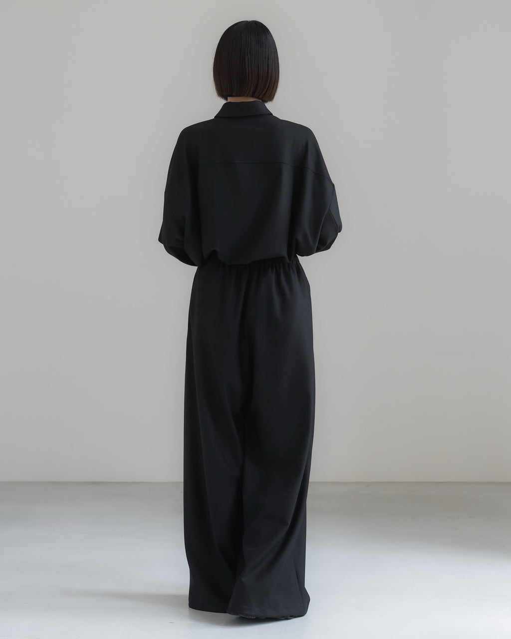 double brushed pants (black)