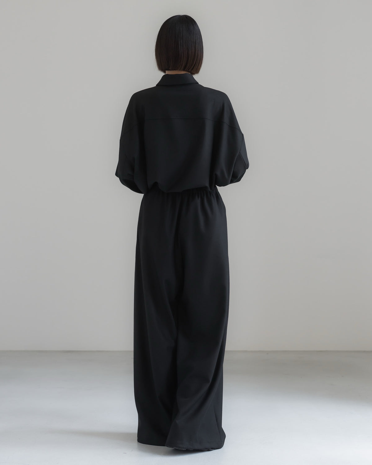 double brushed pants (black)