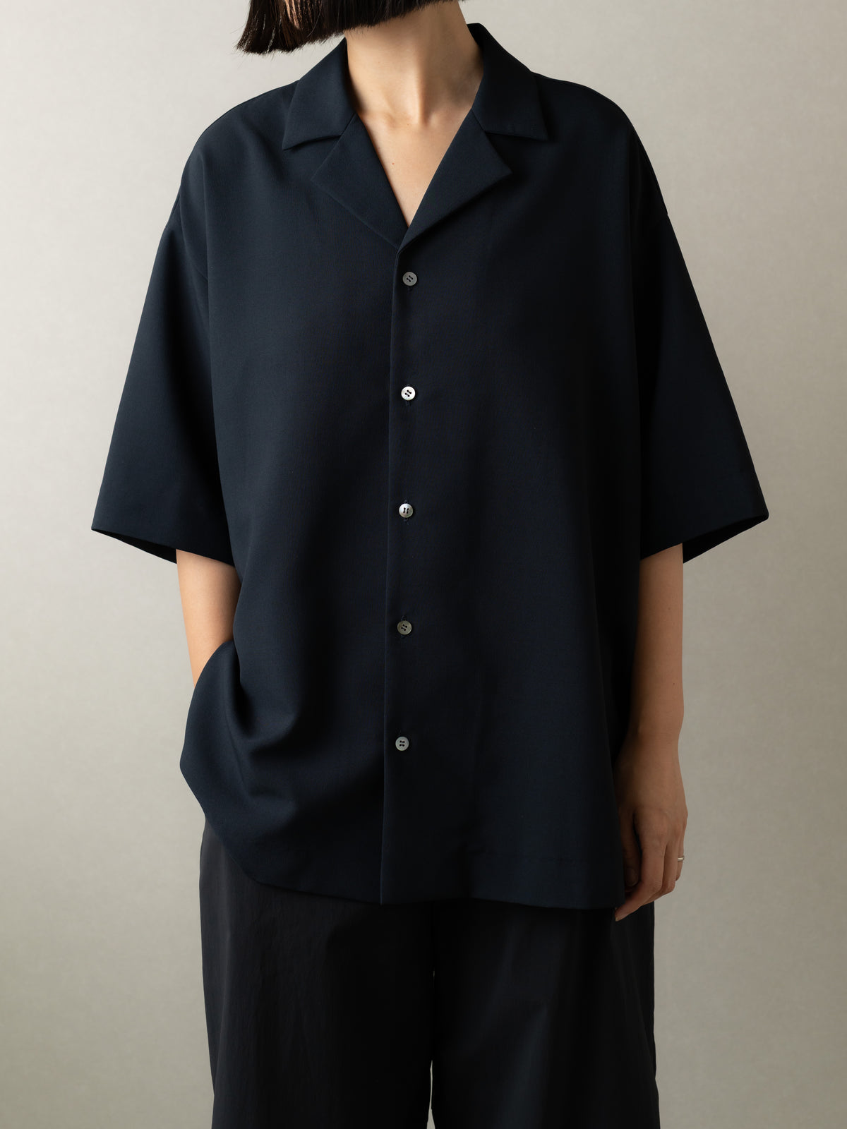 【order】open collar shirt -air-