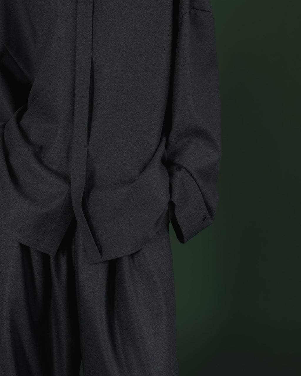 double brushed shirt (gray)