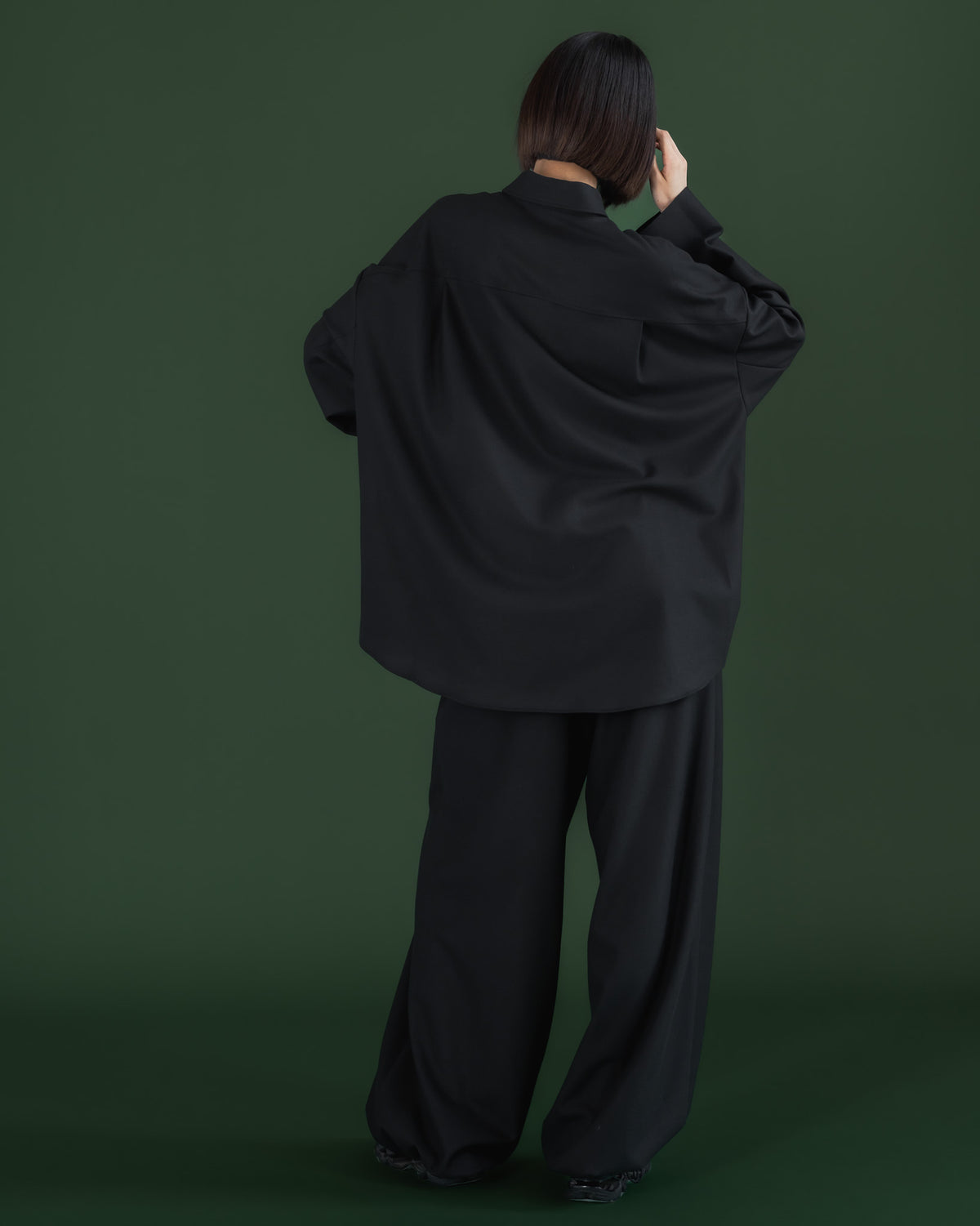 double brushed shirt (black)
