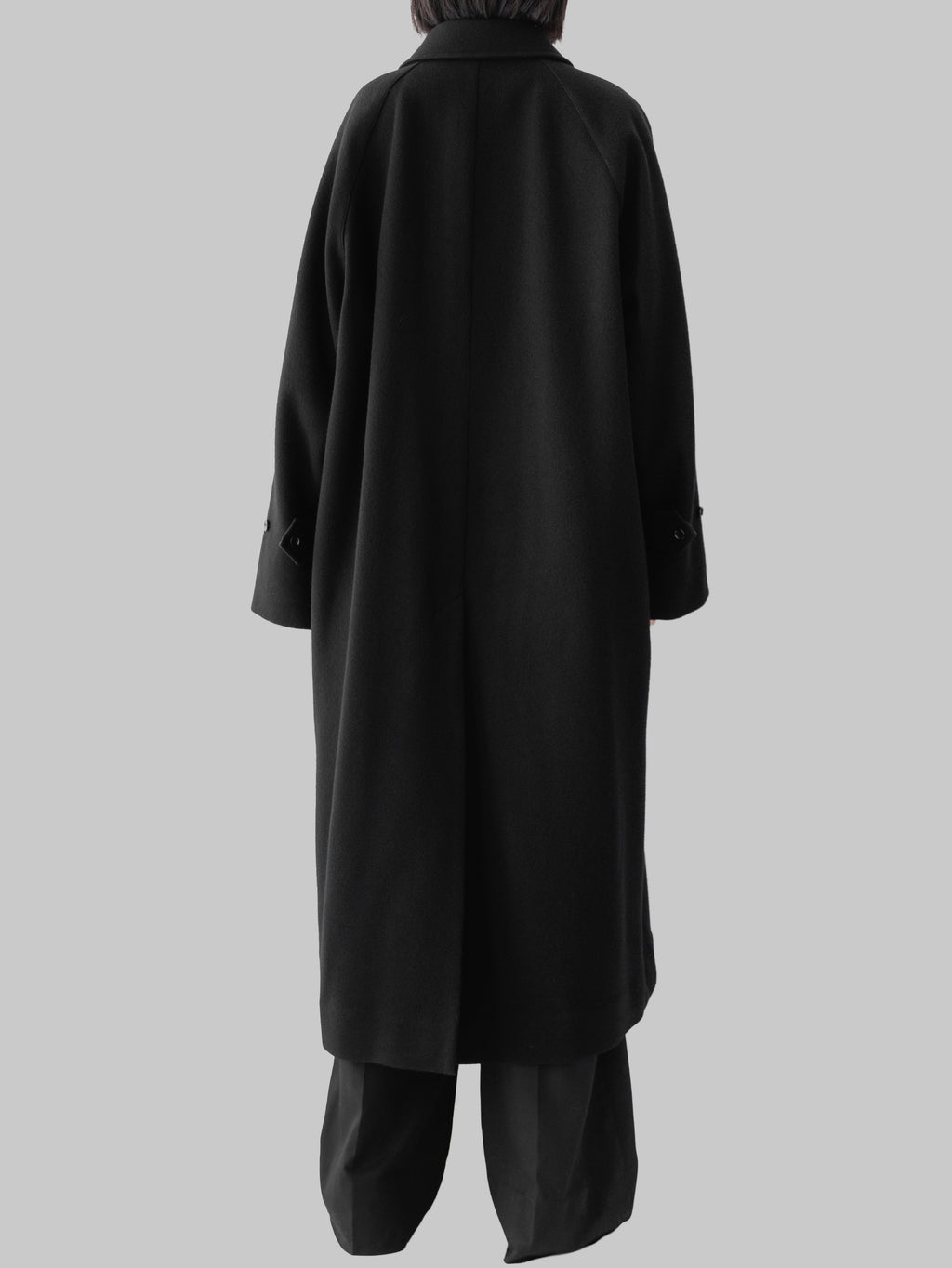 【pre order】Balmacaan coat (black)